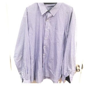Men’s lavender gingham purple shirt